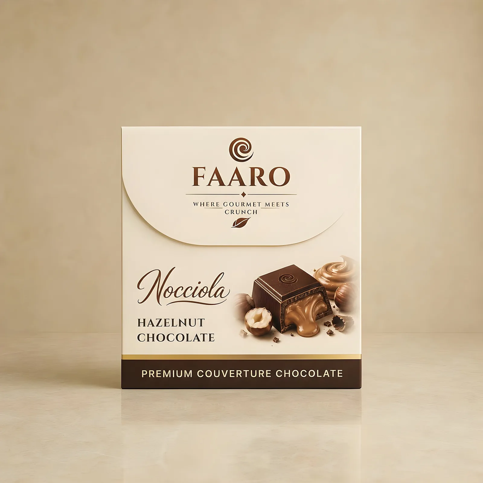Nocciola Hazelnut Milk Chocolate (20g) — front of pack