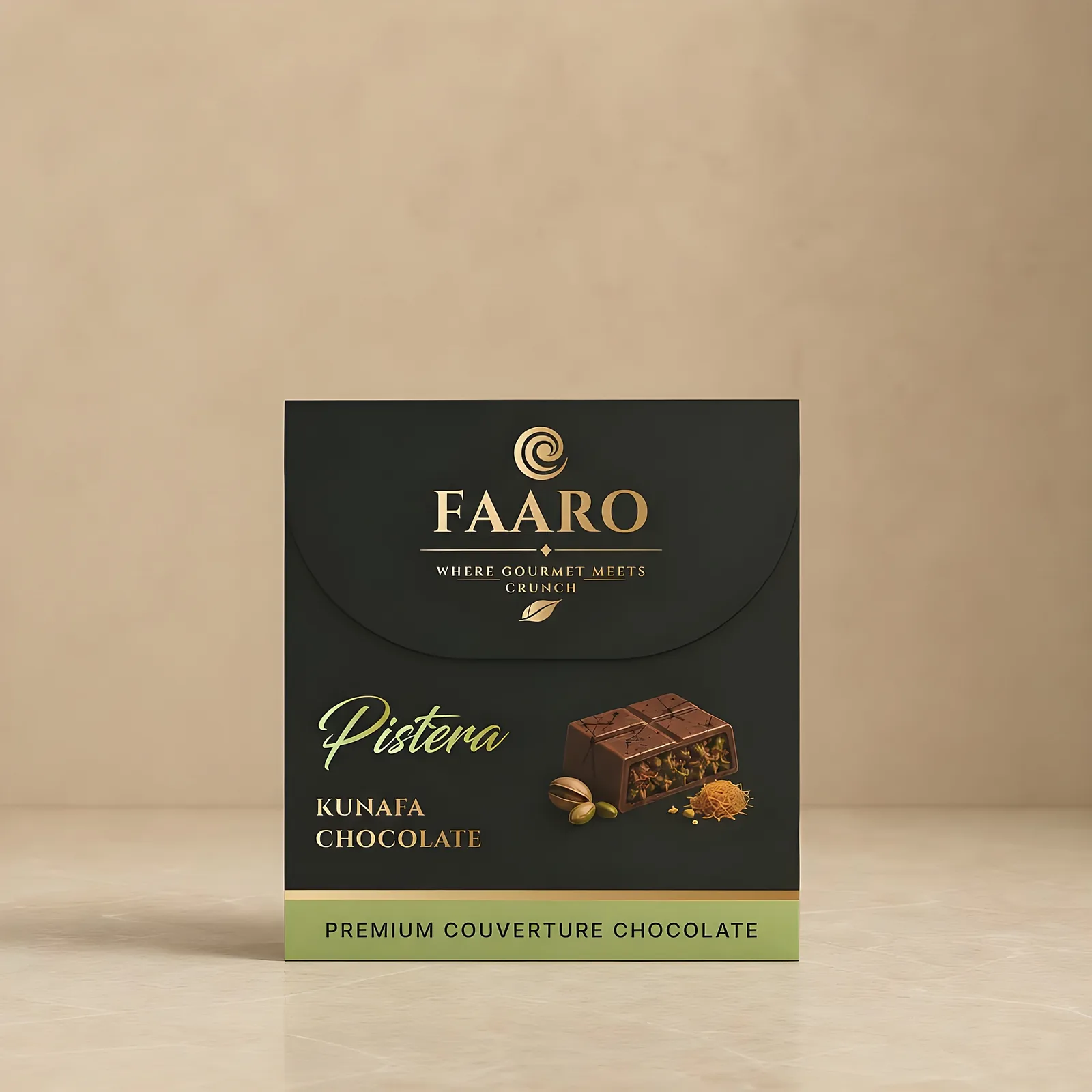 Pistera Pistachio Kunafa Milk Chocolate (20g) — front of pack