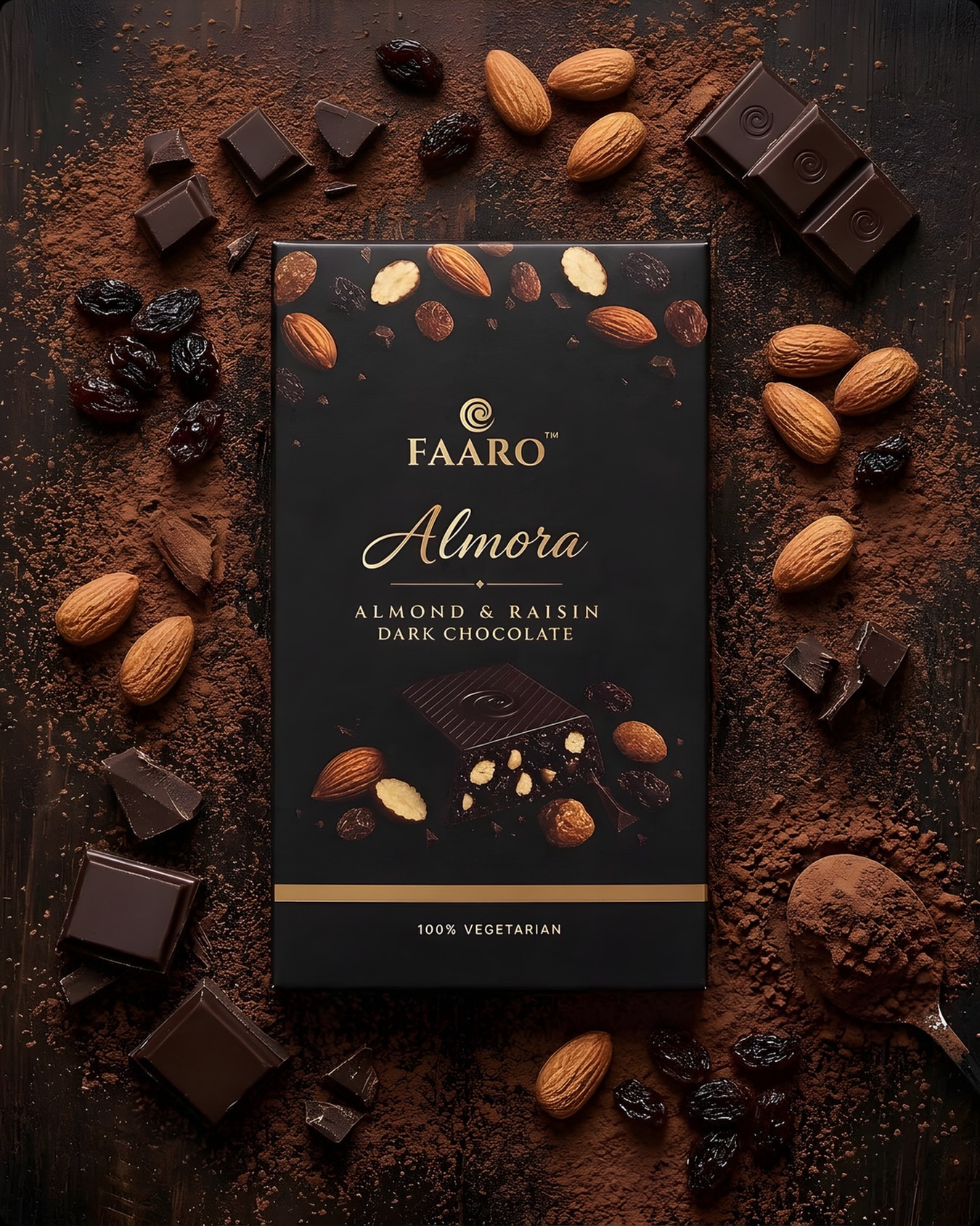 Cocoa, almond, raisin. Laid out plainly because it doesn’t need…